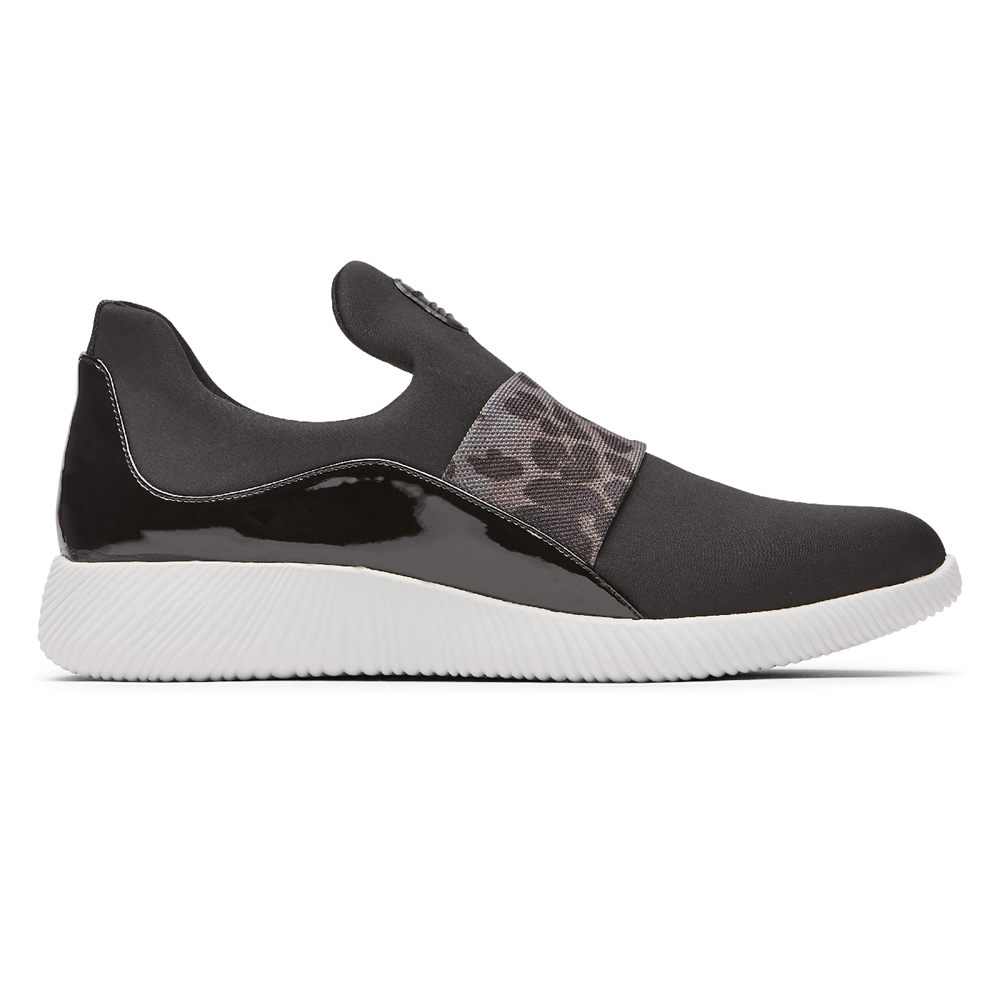 Sapato Vela Rockport Mulher Pretas - City Lites Robyne - 49713SNTR